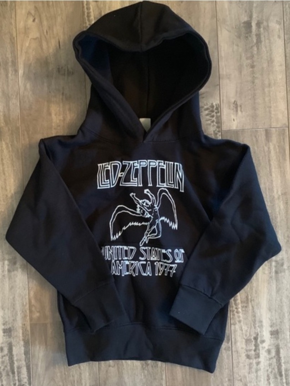 Led Zeppelin United Statws Of America 1977 Black Kids Hoodie